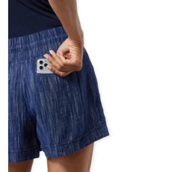 Athleta Cabo Linen Textured Shorts Size 12 - Picture 7 of 12